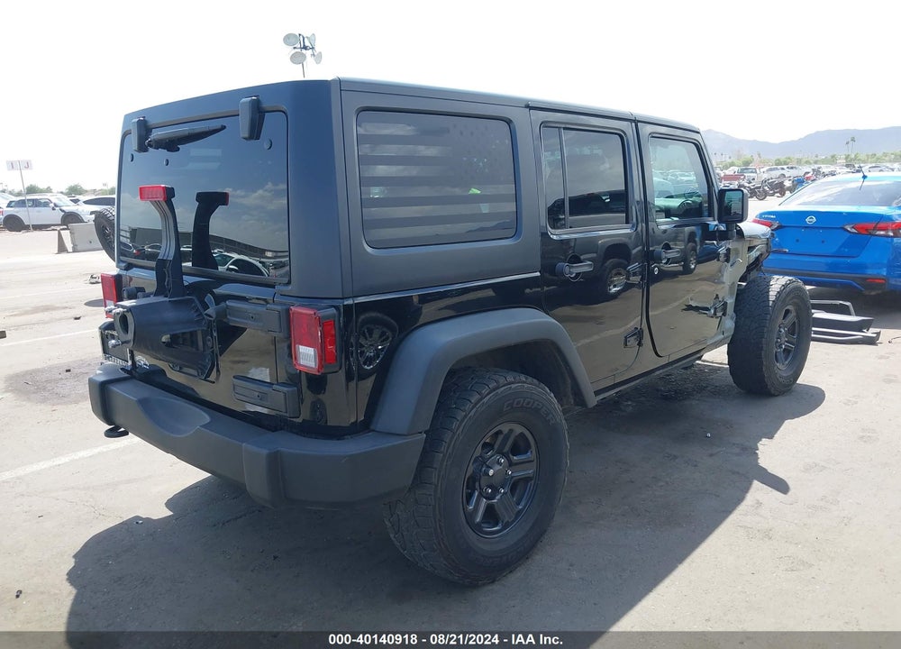 2018 JEEP WRANGLER JK UNLIMITED SPORT 4X4 VIN: 1C4BJWDG2JL862684