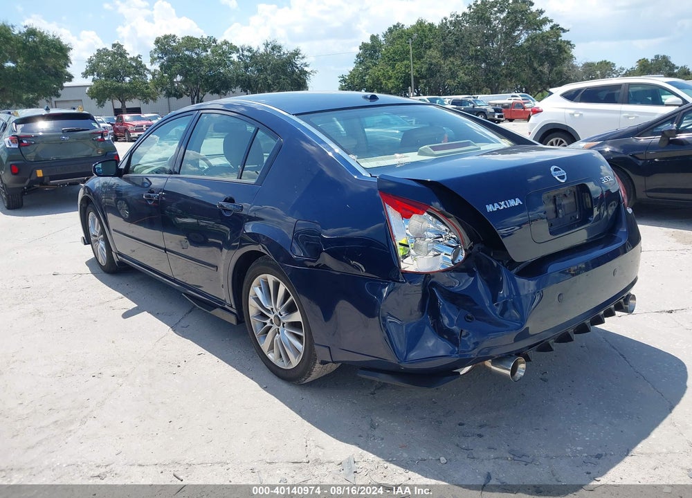 2008 NISSAN MAXIMA 3.5 SL VIN: 1N4BA41E18C818165