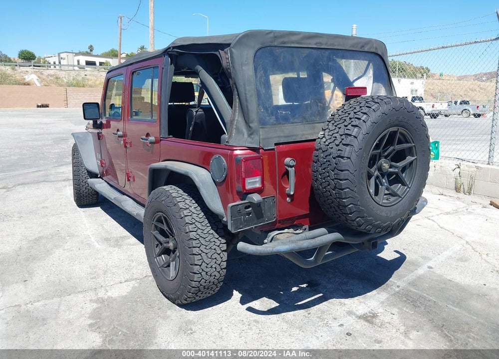 2009 JEEP WRANGLER UNLIMITED X VIN: 1J4GB39109L773952
