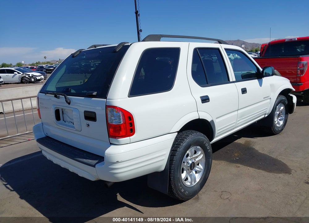 2004 ISUZU RODEO S 3.2L V6 VIN: 4S2CK58W644315482