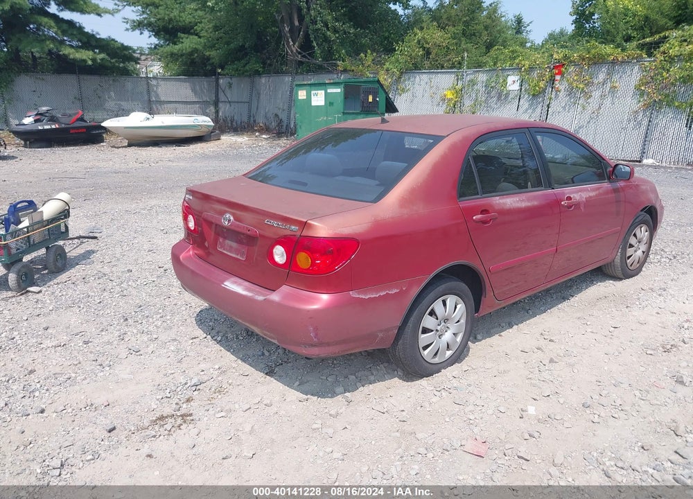2003 TOYOTA COROLLA LE VIN: 2T1BR32EX3C013972