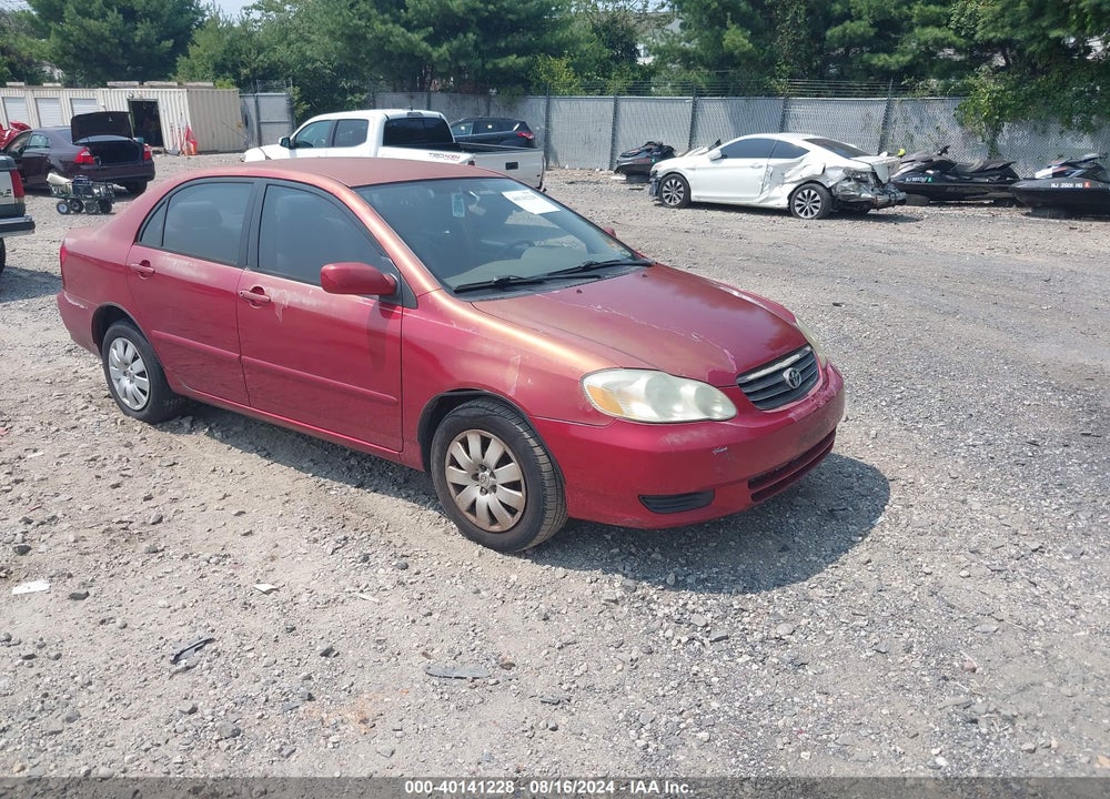 2003 TOYOTA COROLLA LE VIN: 2T1BR32EX3C013972
