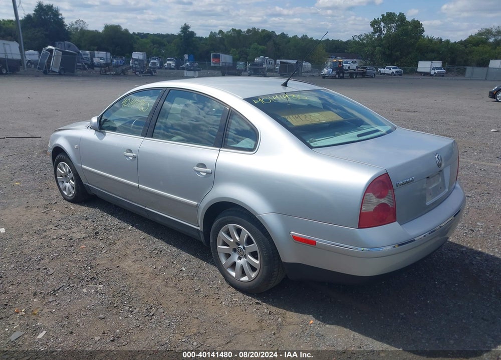 2003 VOLKSWAGEN PASSAT GLS VIN: WVWPD63B43P035199