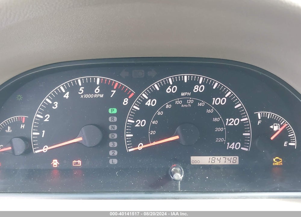 2005 TOYOTA CAMRY XLE V6 VIN: 4T1BF30K15U609085