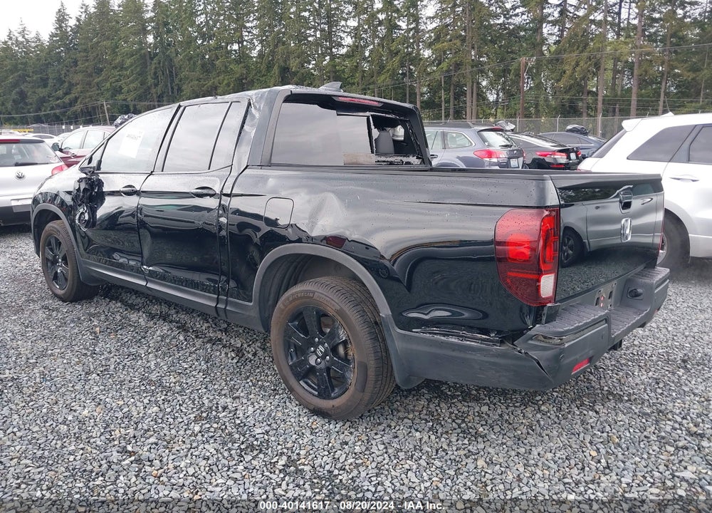 2017 HONDA RIDGELINE BLACK EDITION VIN: 5FPYK3F89HB001356