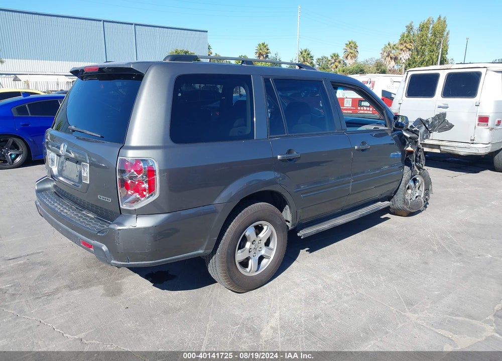 2007 HONDA PILOT EX VIN: 2HKYF18497H513923