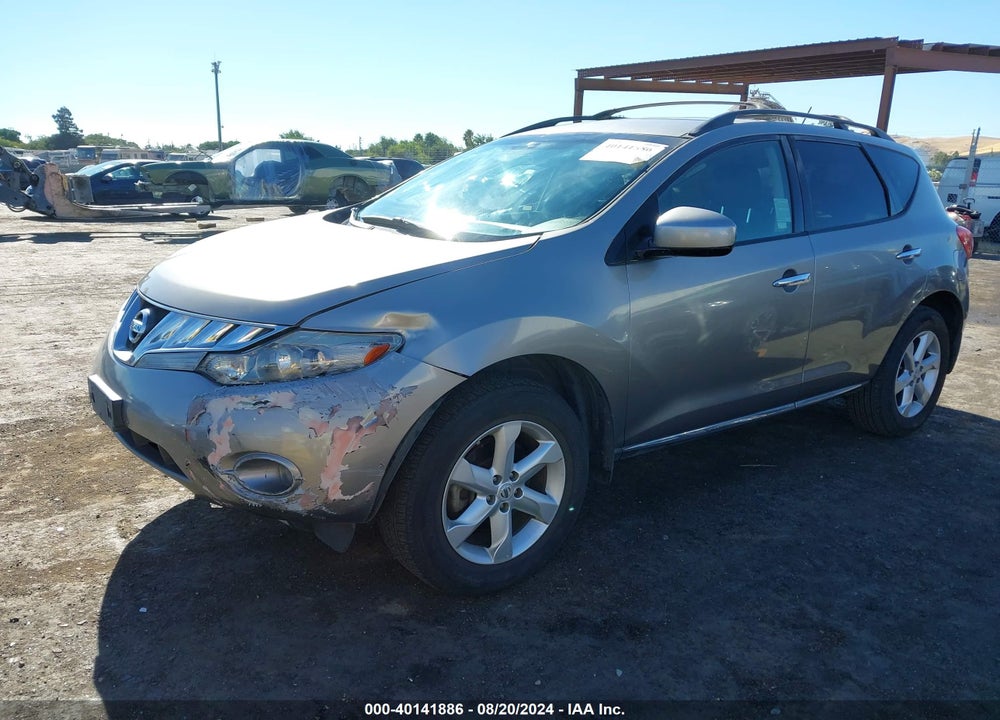 2009 NISSAN MURANO SL VIN: JN8AZ18U29W006498