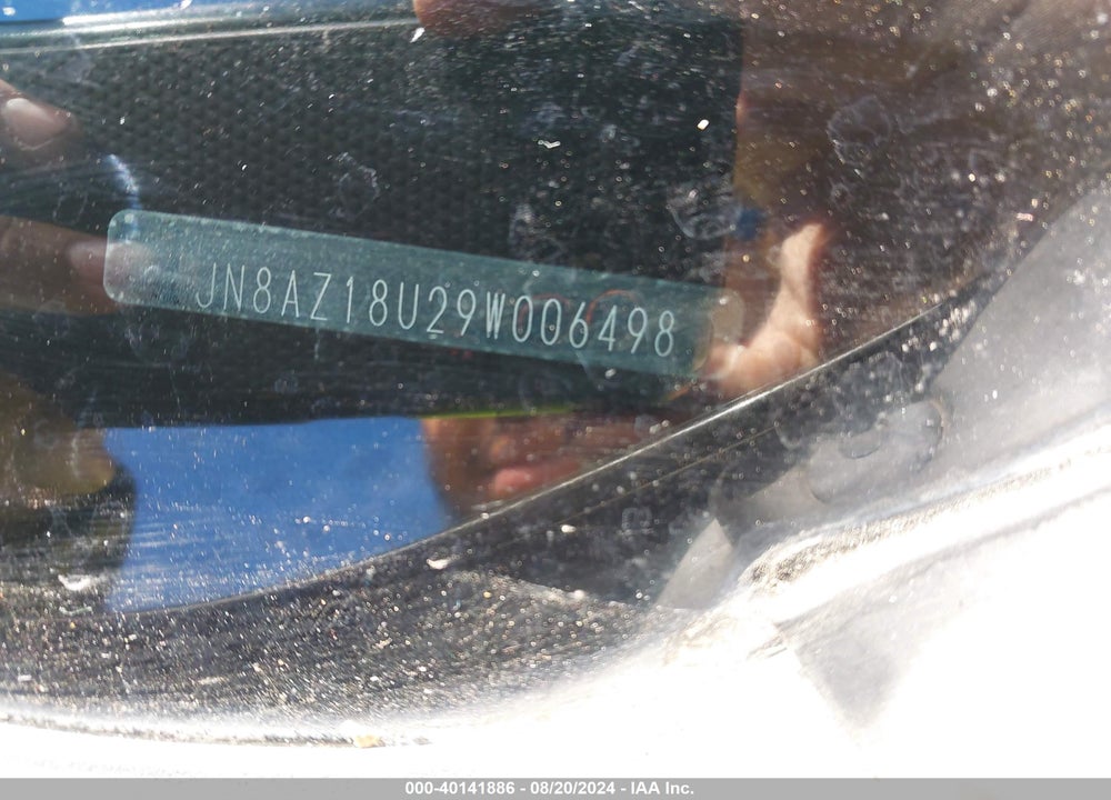 2009 NISSAN MURANO SL VIN: JN8AZ18U29W006498
