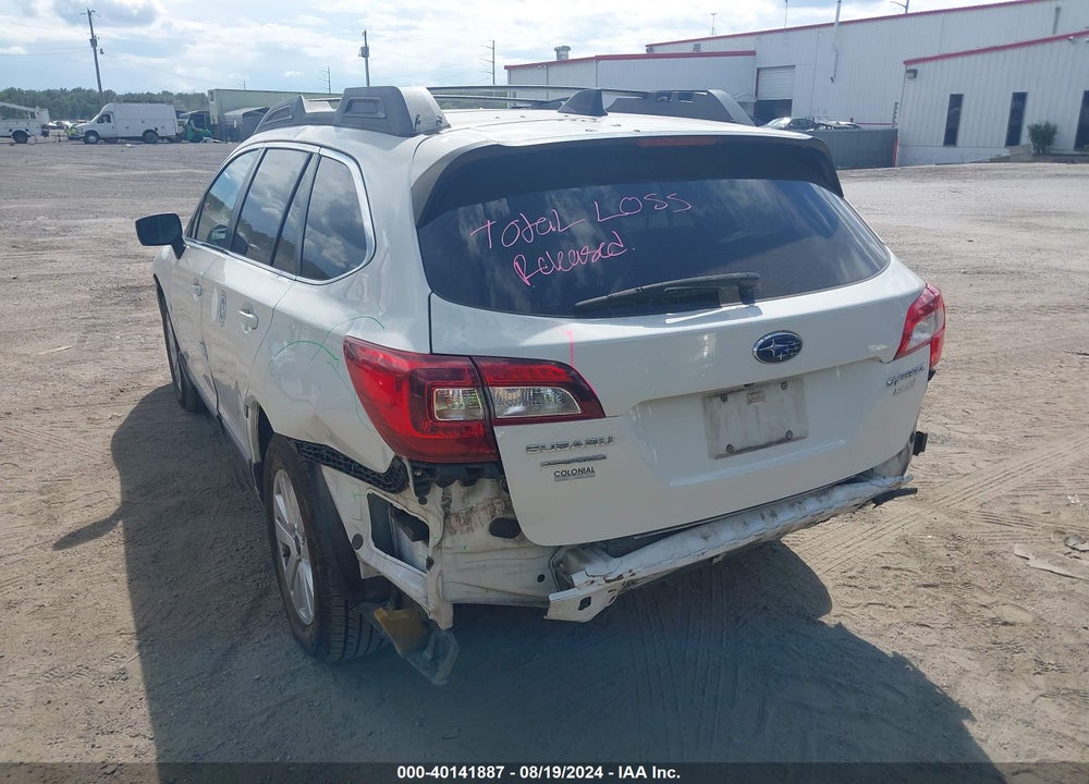 2016 SUBARU OUTBACK 2.5I PREMIUM VIN: 4S4BSACC0G3226588