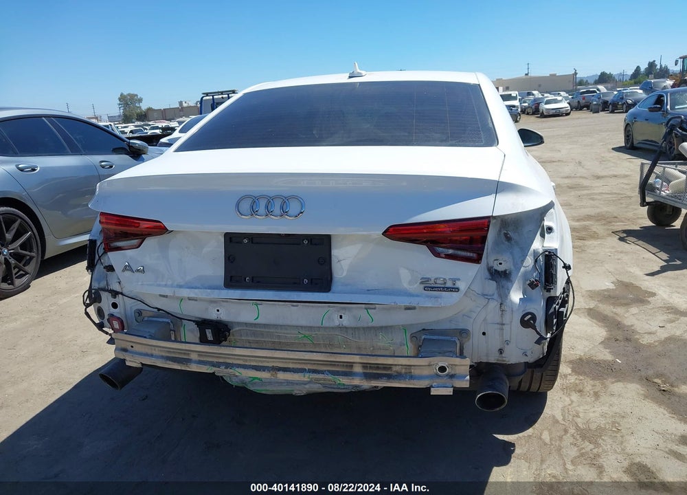 2017 AUDI A4 2.0T PREMIUM VIN: WAUENAF47HN007045