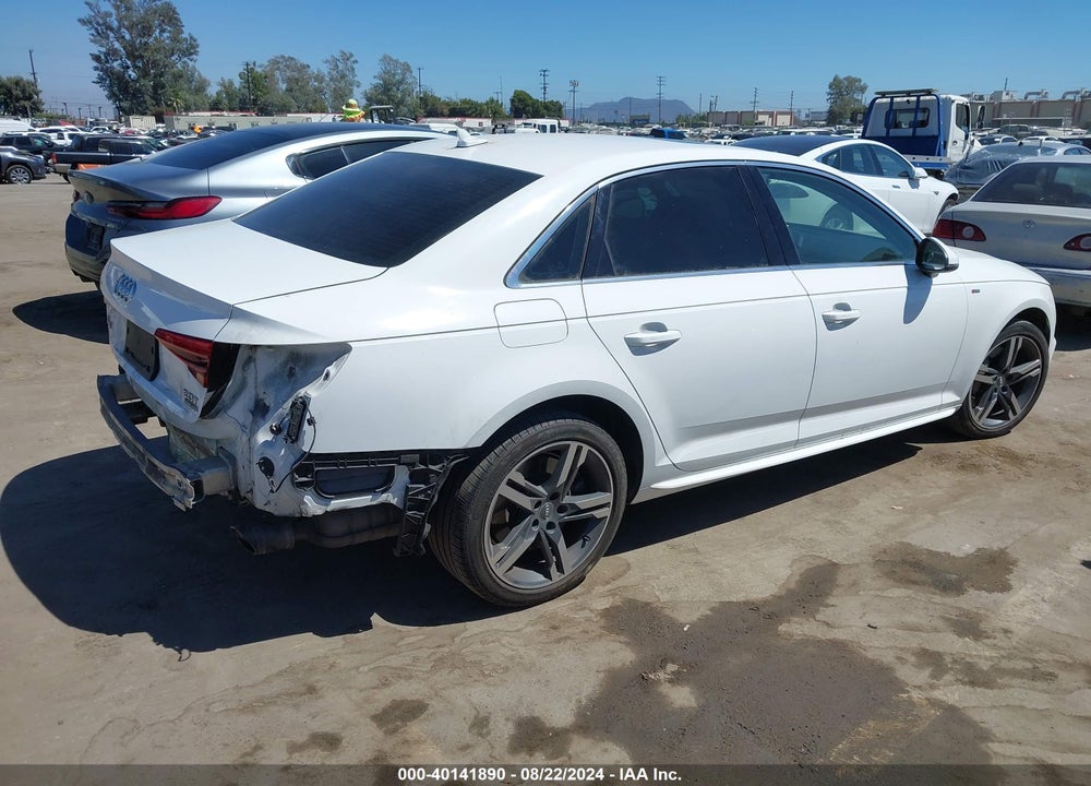 2017 AUDI A4 2.0T PREMIUM VIN: WAUENAF47HN007045