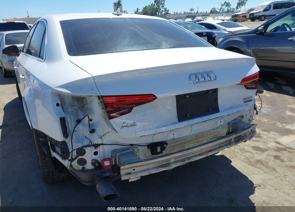 2017 AUDI A4 2.0T PREMIUM VIN: WAUENAF47HN007045