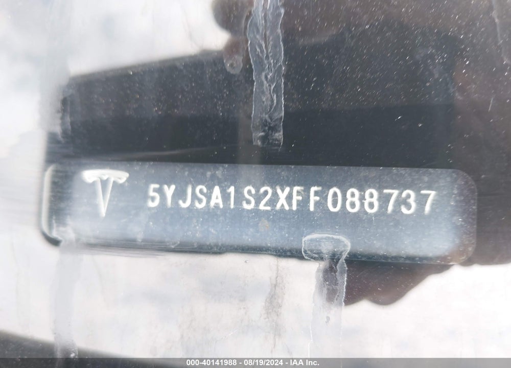 2015 TESLA MODEL S 70D/85D/P85D VIN: 5YJSA1S2XFF088737