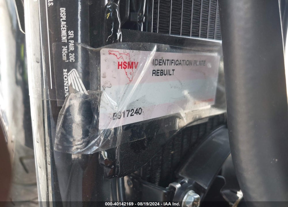 2019 HONDA VT750 C2B VIN: JH2RC5376KK901120