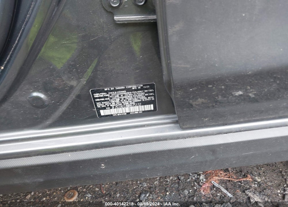 2021 SUBARU CROSSTREK PREMIUM VIN: JF2GTAEC4M8675132