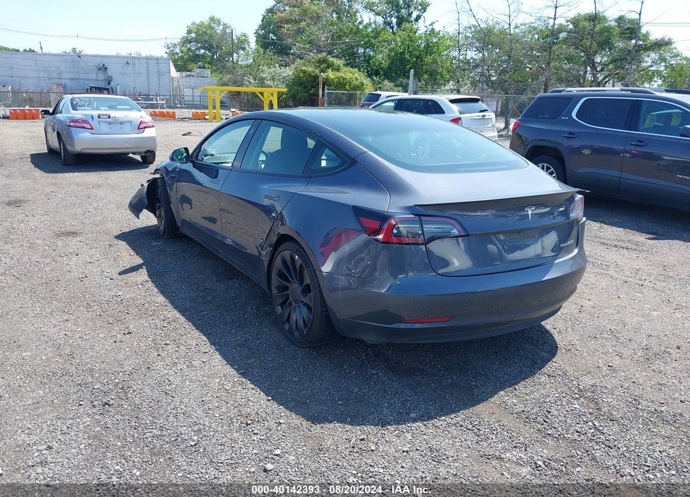 2022 TESLA MODEL 3 PERFORMANCE DUAL MOTOR ALL-WHEEL DRIVE VIN: 5YJ3E1EC1NF129431