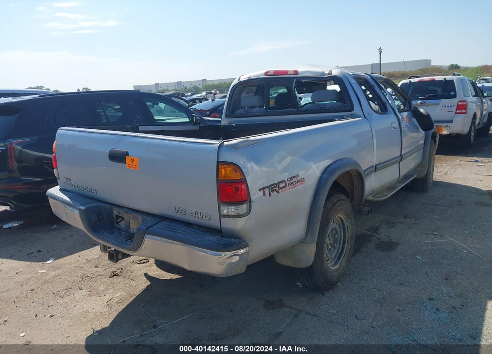 2000 TOYOTA TUNDRA SR5 V8 VIN: 5TBBT4413YS031416