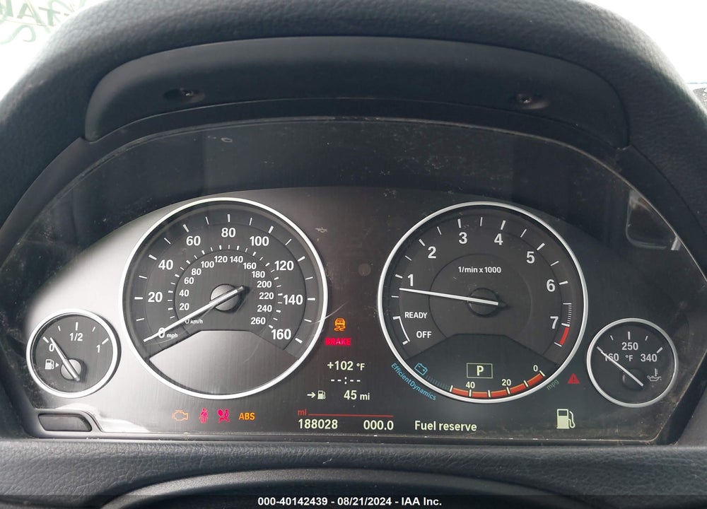 2014 BMW 328I XDRIVE VIN: WBA3B3C59EJ981332