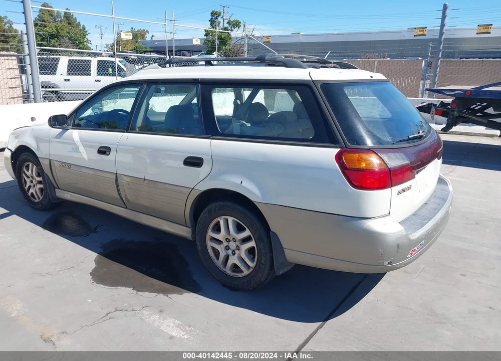 2002 SUBARU OUTBACK VIN: 4S3BH665427666778