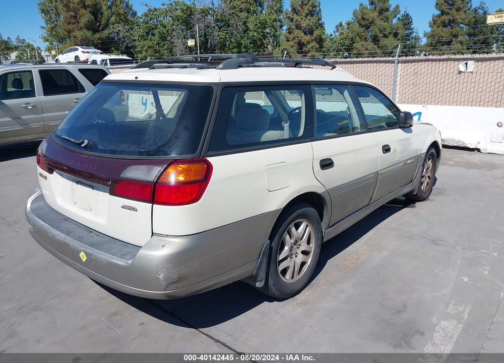 2002 SUBARU OUTBACK VIN: 4S3BH665427666778