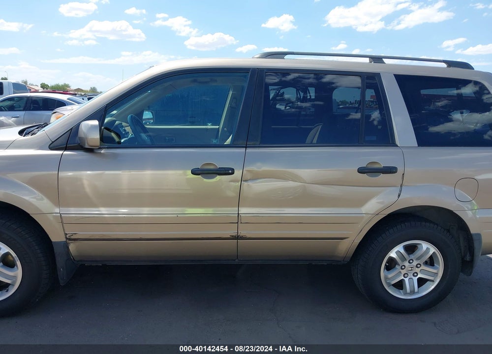 2005 HONDA PILOT EX VIN: 2HKYF18475H536047