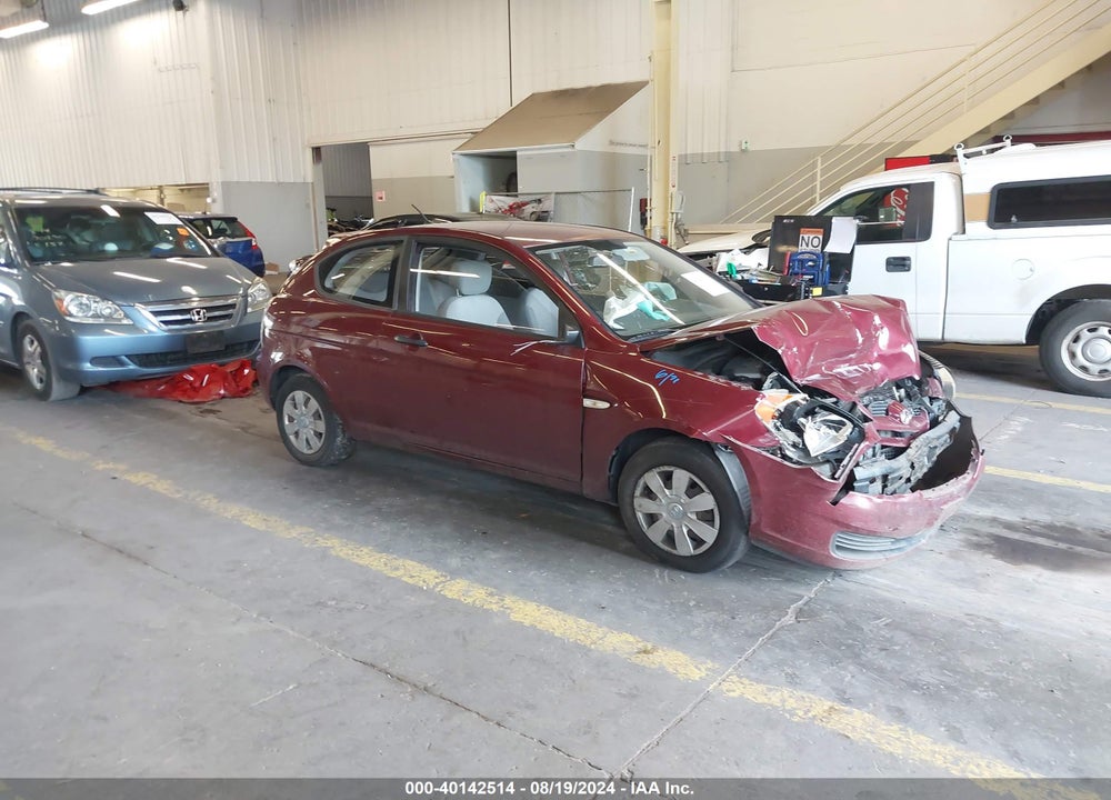 2007 HYUNDAI ACCENT GS VIN: KMHCM36C17U033365