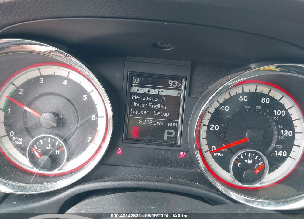 2013 DODGE DURANGO SXT VIN: 1C4RDJAG8DC693417
