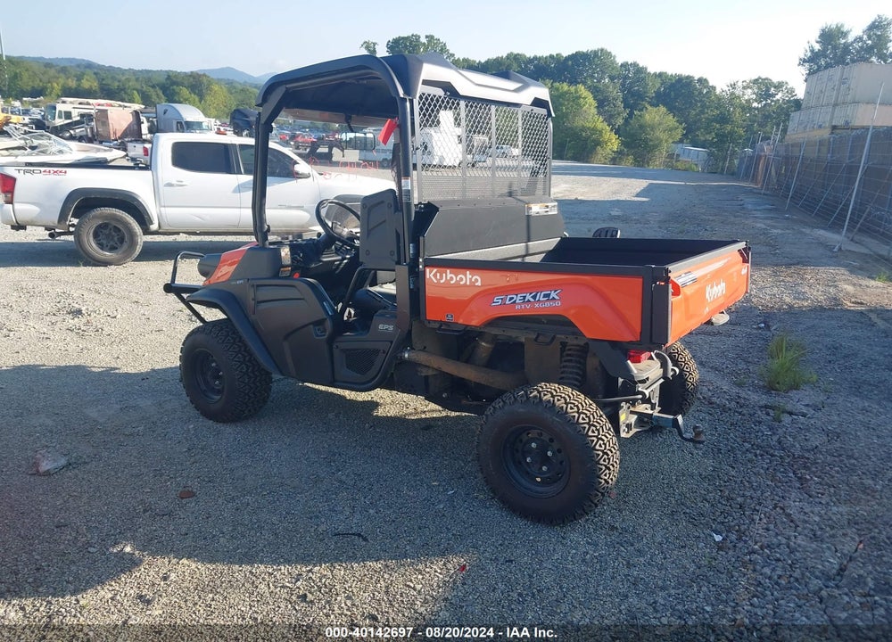 2022 KUBOTA RTV-XG850 UTV VIN: A5KH1PGNPNG034314