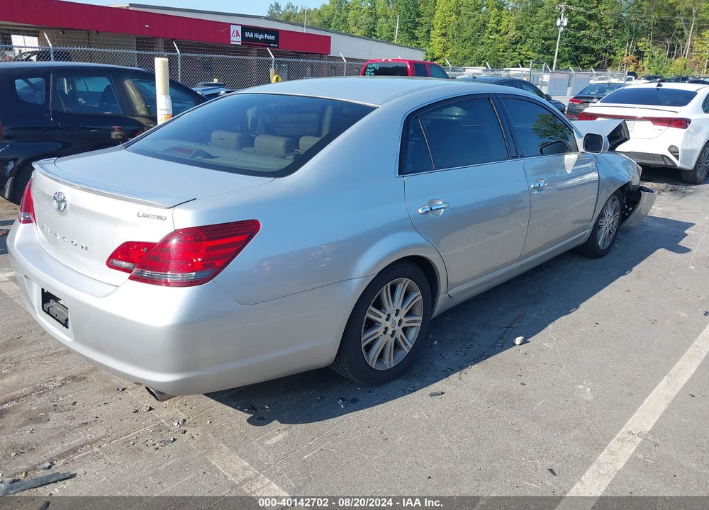 2008 TOYOTA AVALON LIMITED VIN: 4T1BK36B98U264587