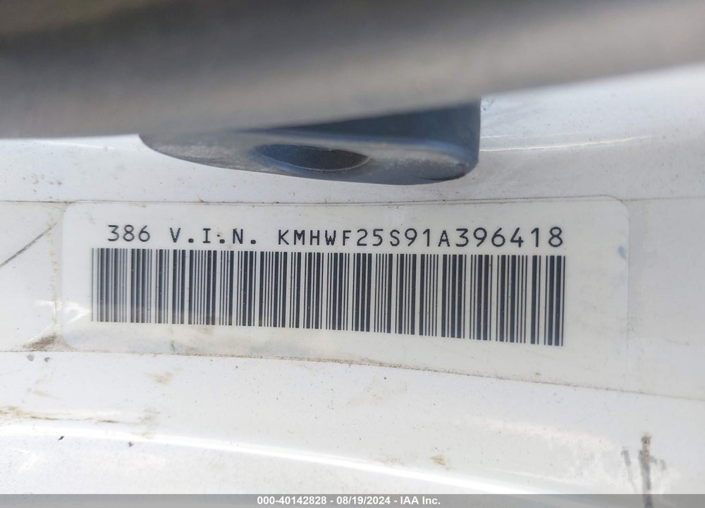 2001 HYUNDAI SONATA VIN: KMHWF25S91A396418