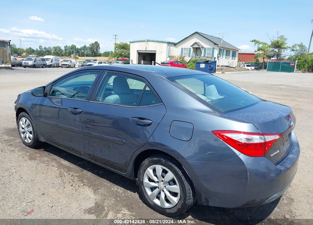 2015 TOYOTA COROLLA LE VIN: 2T1BURHE5FC367380