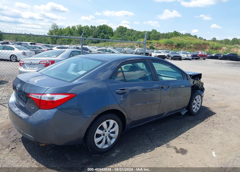 2015 TOYOTA COROLLA LE VIN: 2T1BURHE5FC367380