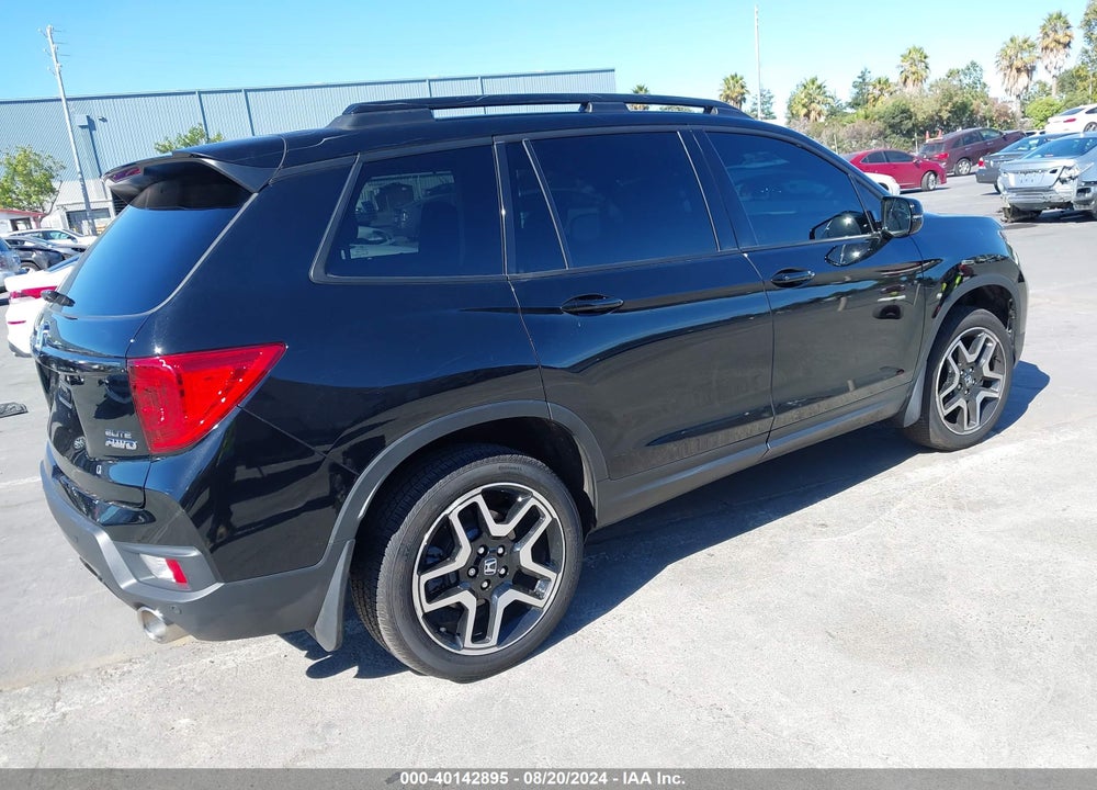 2023 HONDA PASSPORT ELITE VIN: 5FNYF8H06PB028238