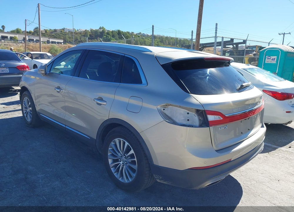 2017 LINCOLN MKX SELECT VIN: 2LMPJ6KR8HBL14998