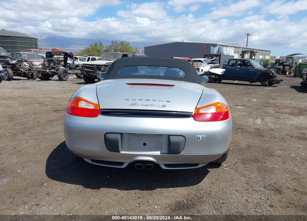 2000 PORSCHE BOXSTER S VIN: WP0CB298XYU663253