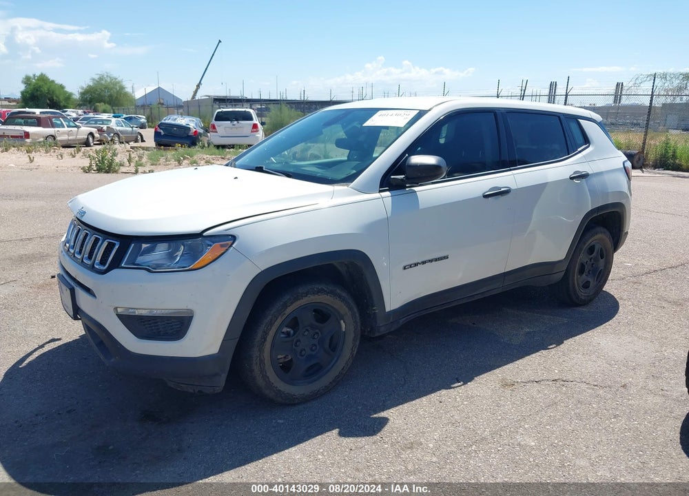 2019 JEEP COMPASS SPORT FWD VIN: 3C4NJCAB8KT851019