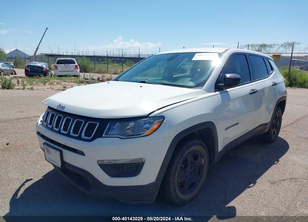 2019 JEEP COMPASS SPORT FWD VIN: 3C4NJCAB8KT851019