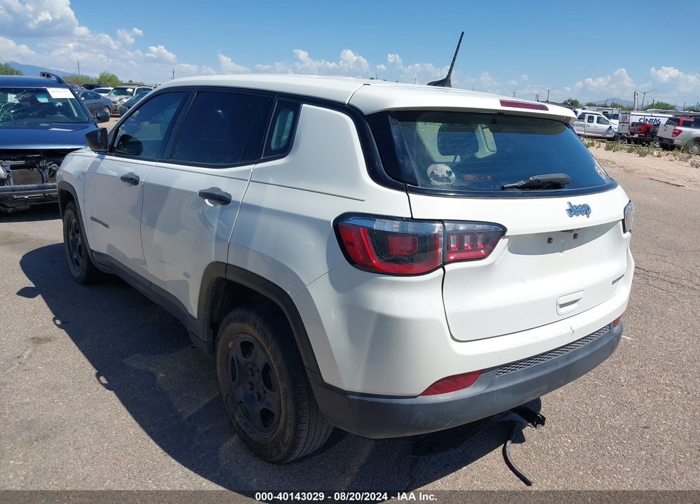 2019 JEEP COMPASS SPORT FWD VIN: 3C4NJCAB8KT851019