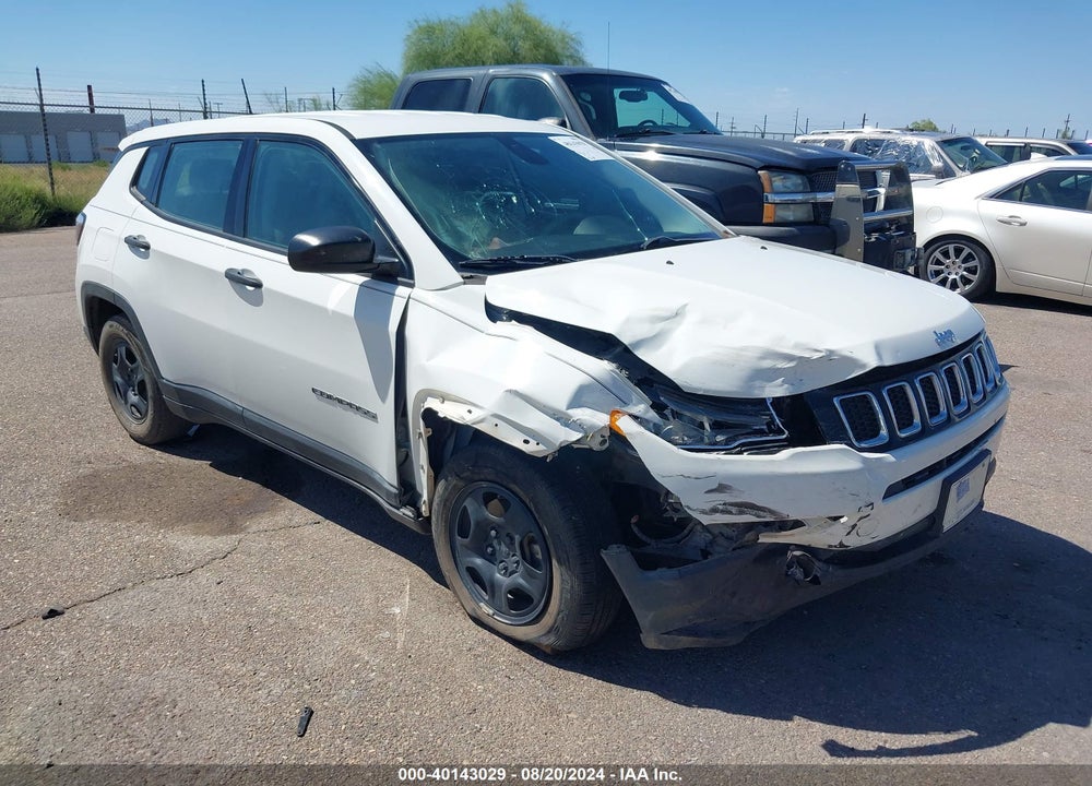 2019 JEEP COMPASS SPORT FWD VIN: 3C4NJCAB8KT851019
