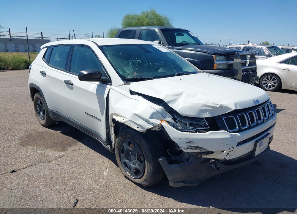2019 JEEP COMPASS SPORT FWD VIN: 3C4NJCAB8KT851019