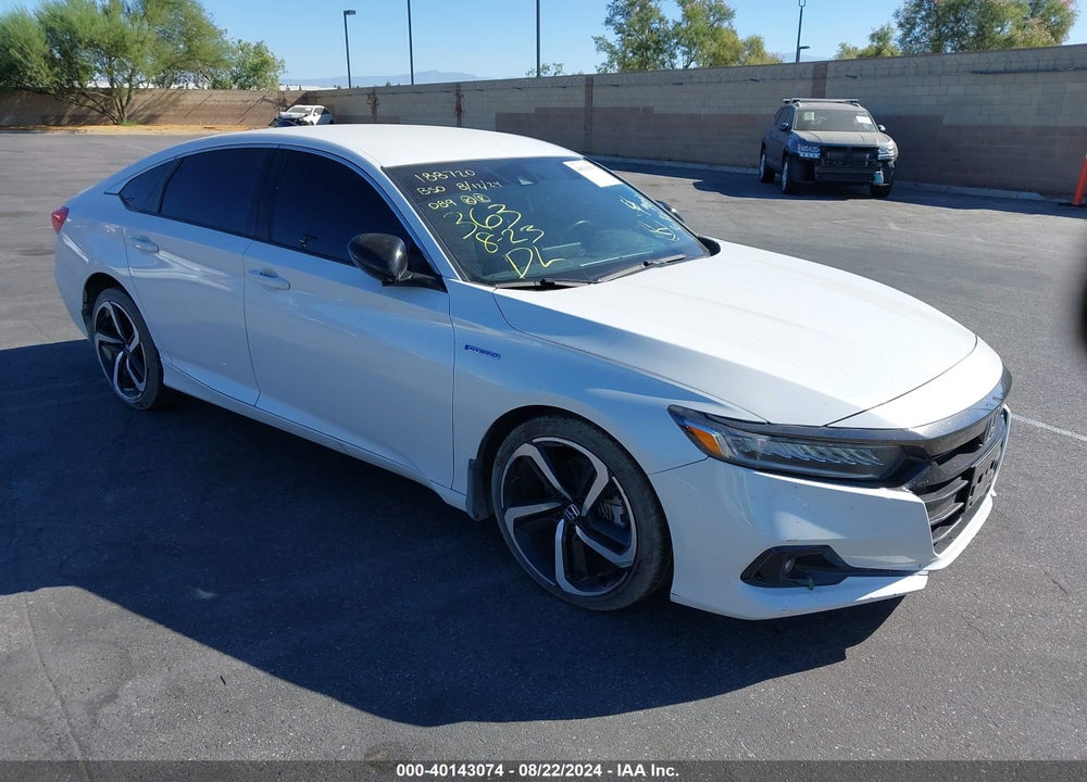 2022 HONDA ACCORD HYBRID SPORT VIN: 1HGCV3F21NA044777