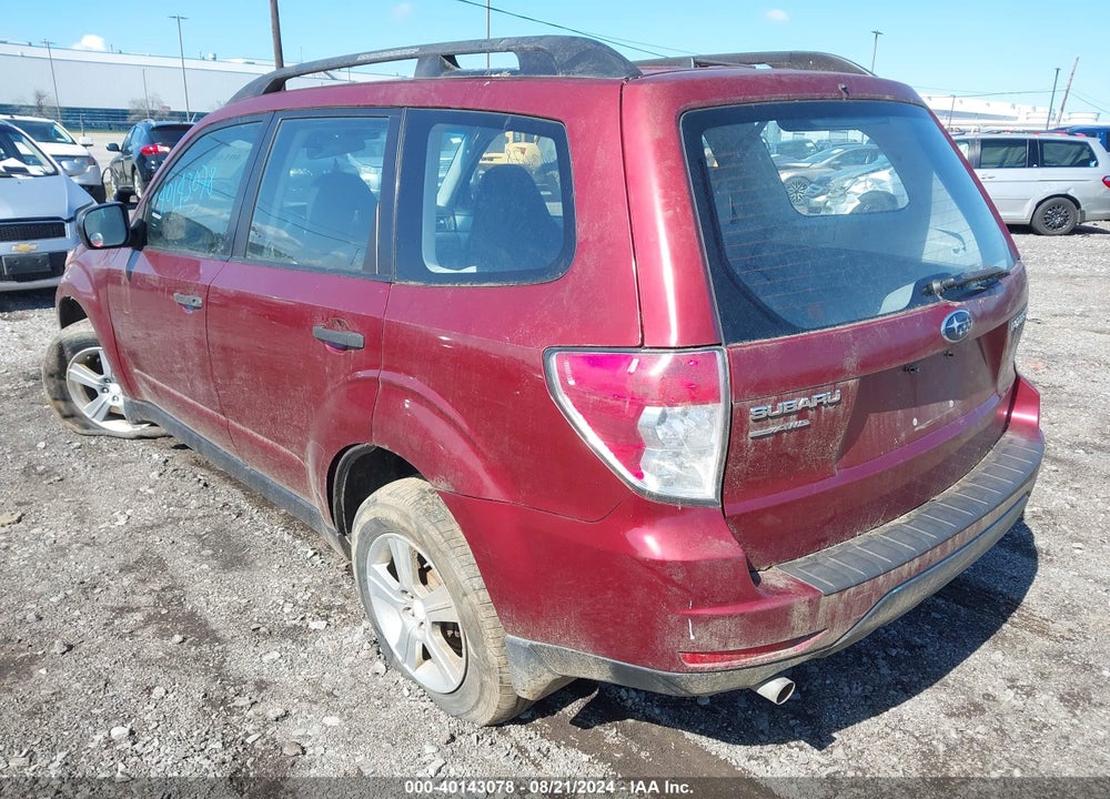 2011 SUBARU FORESTER 2.5X VIN: JF2SHABCXBH706199