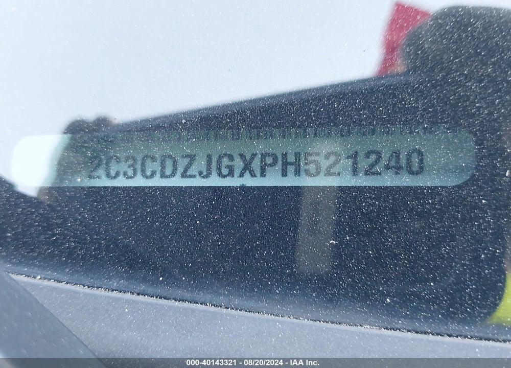 2023 DODGE CHALLENGER GT VIN: 2C3CDZJGXPH521240