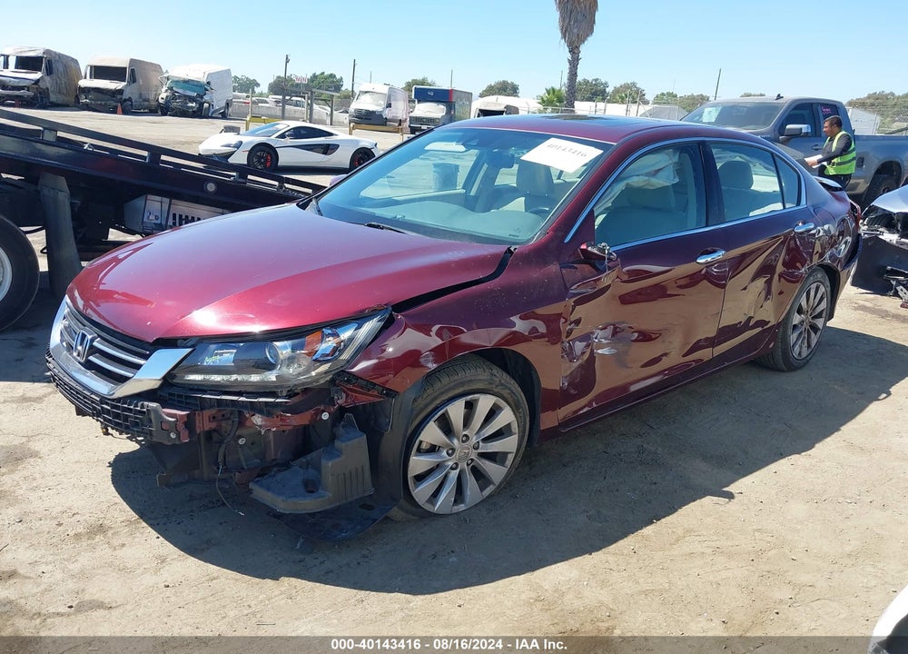 2014 HONDA ACCORD EX-L V-6 VIN: 1HGCR3F88EA019738