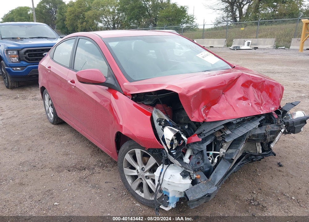 2013 HYUNDAI ACCENT GLS VIN: KMHCU4AE4DU282236