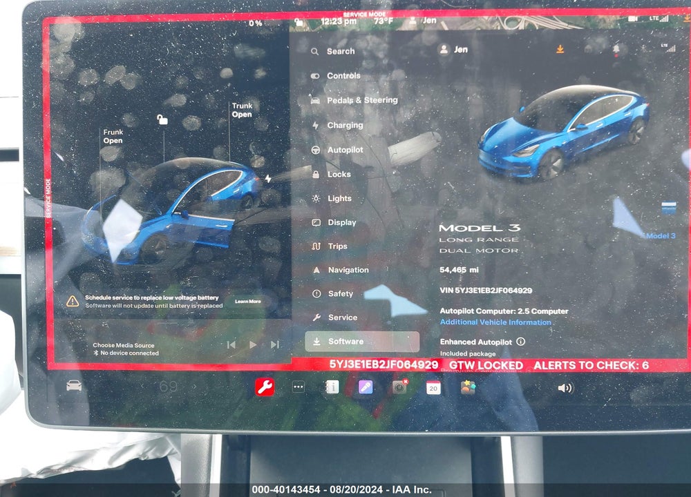 2018 TESLA MODEL 3 LONG RANGE/PERFORMANCE VIN: 5YJ3E1EB2JF064929