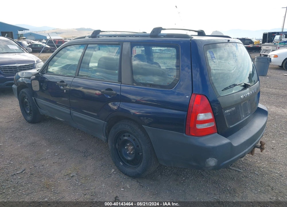 2005 SUBARU FORESTER 2.5X VIN: JF1SG63665H706489