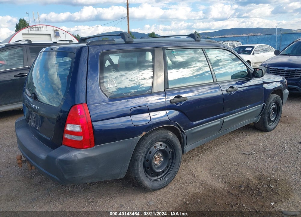 2005 SUBARU FORESTER 2.5X VIN: JF1SG63665H706489