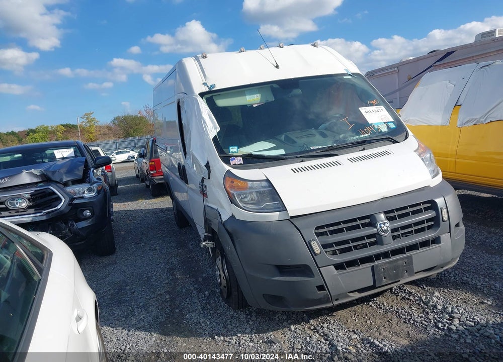 2018 RAM PROMASTER 1500 HIGH ROOF 136 WB VIN: 3C6TRVBG4JE104176