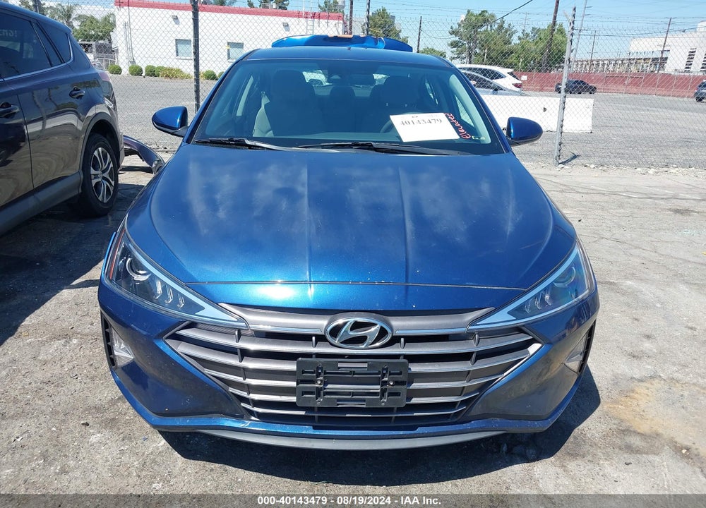2019 HYUNDAI ELANTRA SEL VIN: 5NPD84LF6KH441476